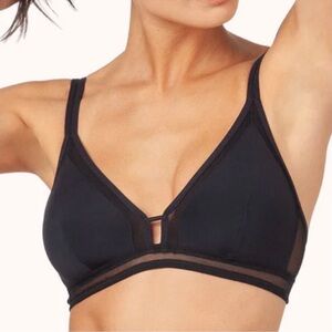 Lively Black Seamless Bralette with Adjustable Straps small